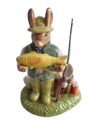 Royal Doulton - Caught a Whopper Bunnykins #