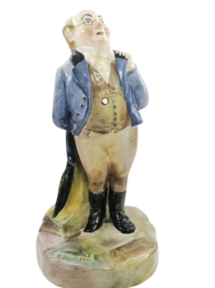 Rare Antique Crown Staffordshire Dickens figurines Mr. Pickwick