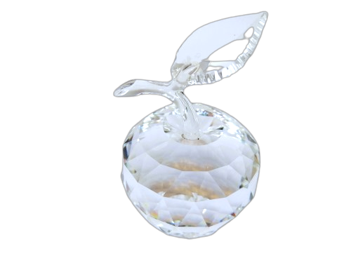 Swarovski Crystal Figurine Apple Clear