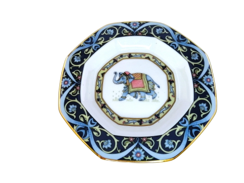 WEDGWOOD Blue Elephant Octagonal Tray