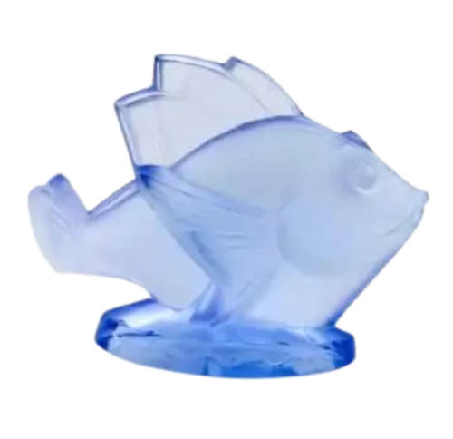 1930`s Art deco Sabino Paris signed glass fish