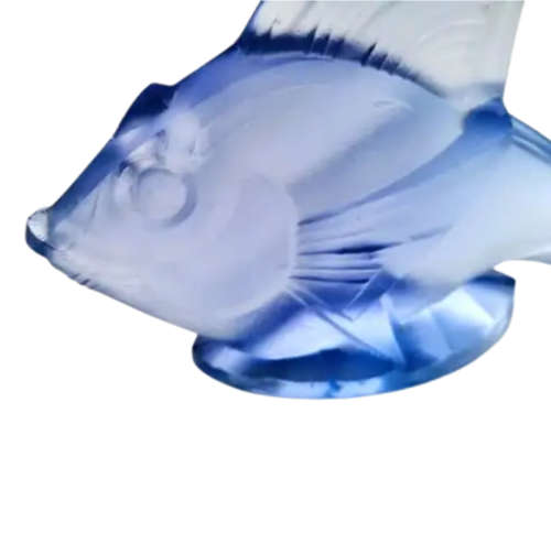 1930`s Art deco Sabino Paris signed glass fish