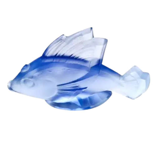 1930`s Art deco Sabino Paris signed glass fish