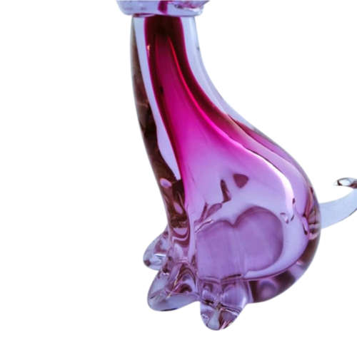 Murano Large Pink Sitting Dog