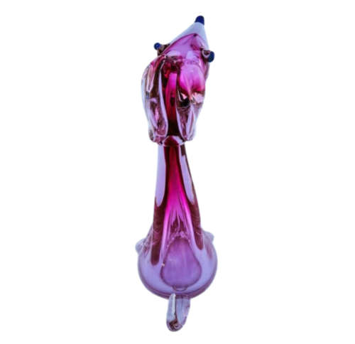 Murano Large Pink Sitting Dog