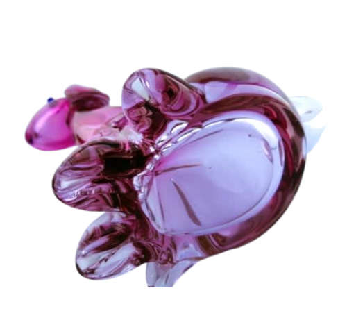 Murano Large Pink Sitting Dog
