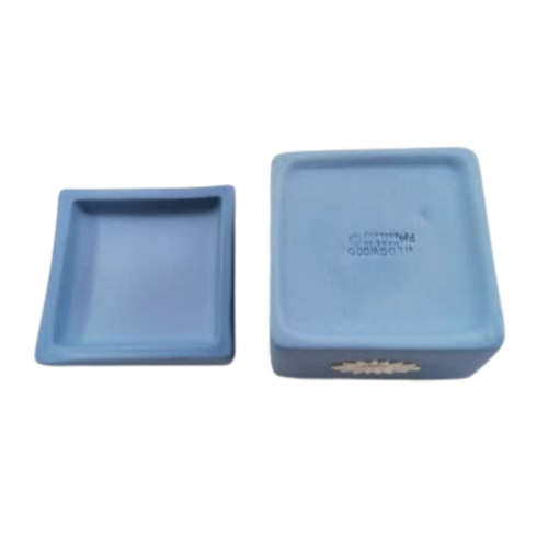 WEDGWOOD BLUE JASPERWARE SQUARE LIDDED BOX