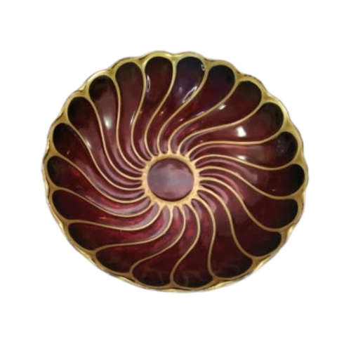 Carlton Wear Rouge Royale Deep Stunning Red and Gold Bowl