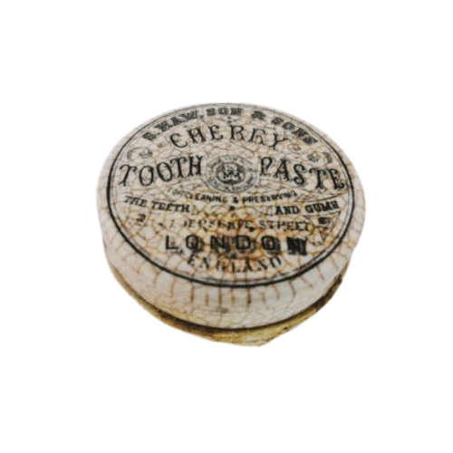 Antique Toothpaste pot and Lid S. MAW SON andamp, THOMPSON CHERRY TOOTH PASTE