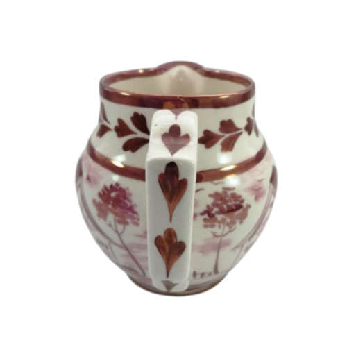 Vintage Grays Pottery Pink luster large jug