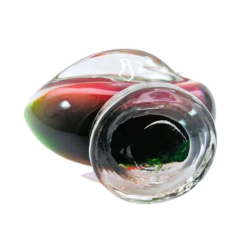 Murano Art Glass Large Green and Red Duck Goose Bird