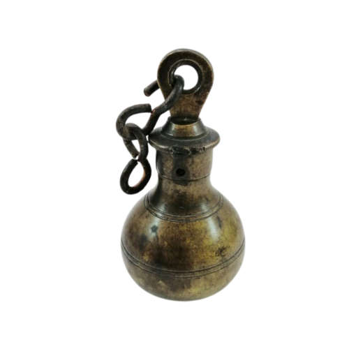 Rare antique brass steelyard scale weight