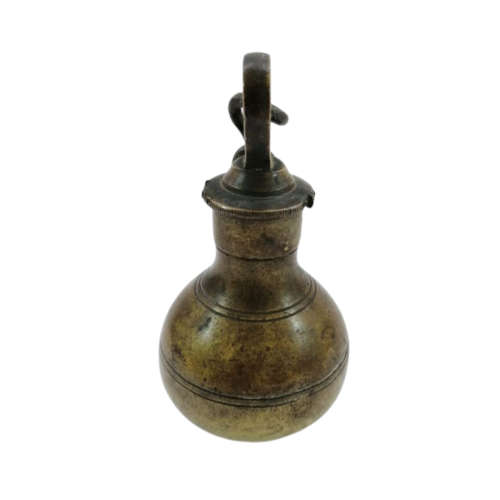 Rare antique brass steelyard scale weight