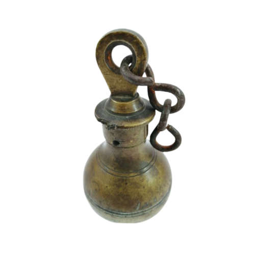 Rare antique brass steelyard scale weight