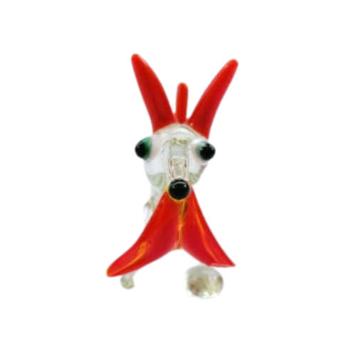 Vintage Murano Hand Blown Large Art Glass Schnauzer dog