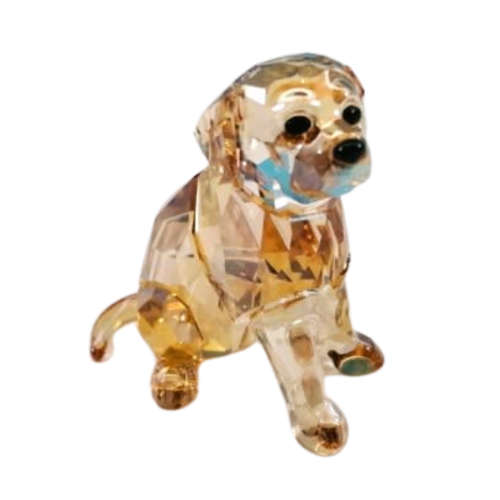 SWAROVSKI Golden Retriever Sitting Crystal Figurine