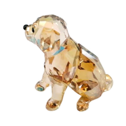 SWAROVSKI Golden Retriever Sitting Crystal Figurine