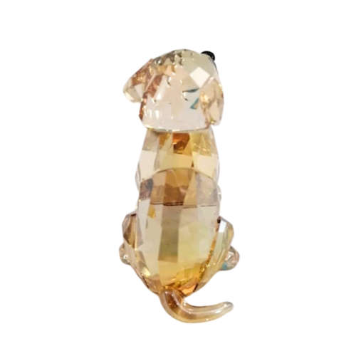 SWAROVSKI Golden Retriever Sitting Crystal Figurine