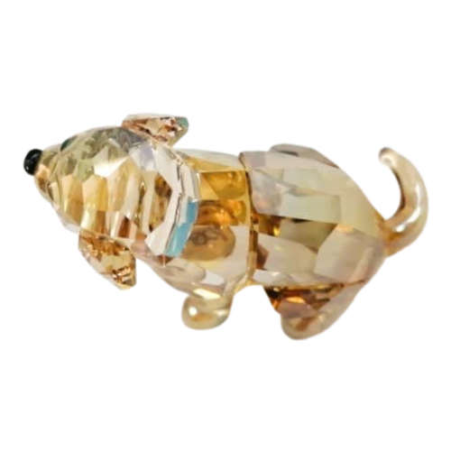 SWAROVSKI Golden Retriever Sitting Crystal Figurine