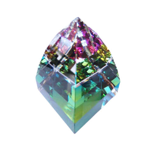 Swarovski Large Pyramid Paperweight Vitrail Medium 1976 - 1993