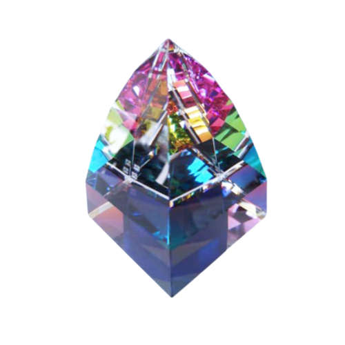 Swarovski Large Pyramid Paperweight Vitrail Medium 1976 - 1993