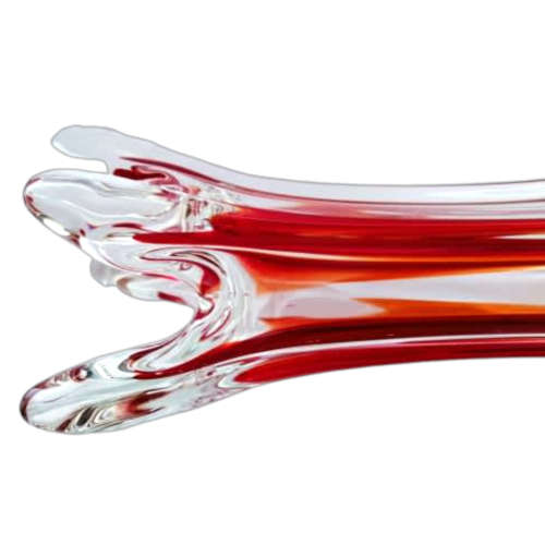 Murano Stunning Red and Orange tall vase