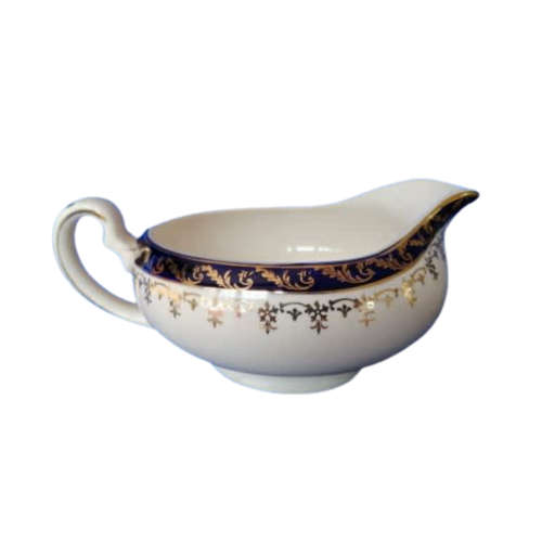 Bleu De Roi pattern of bone China made in England by Alfred Meakin. Gravy Boat