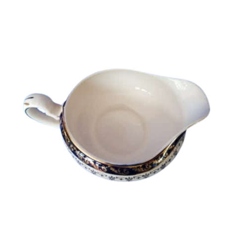 Bleu De Roi pattern of bone China made in England by Alfred Meakin. Gravy Boat