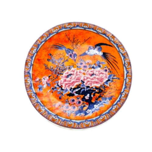 Imari Vintage Japan Ware Porcelain Plate - Floral With Birds 2