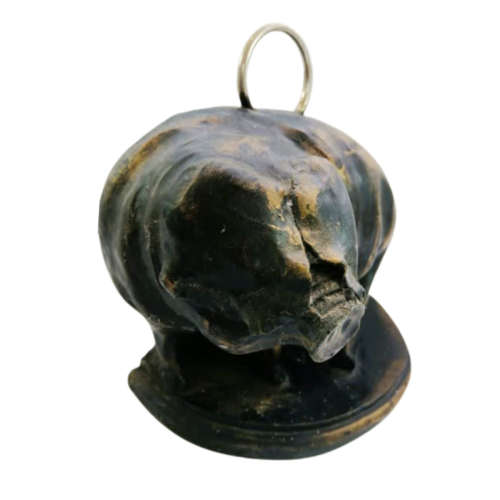 Heavy Bronze Look Pig Doorstop,