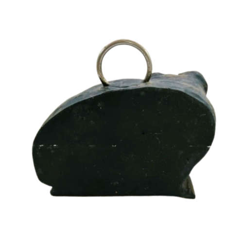 Heavy Bronze Look Pig Doorstop,