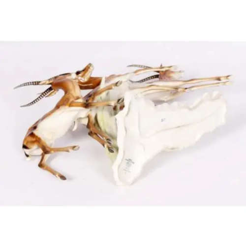 Hutschenreuther Gazelle figural group designed by Gunther Granget.