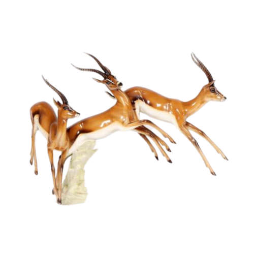Hutschenreuther Gazelle figural group designed by Gunther Granget.
