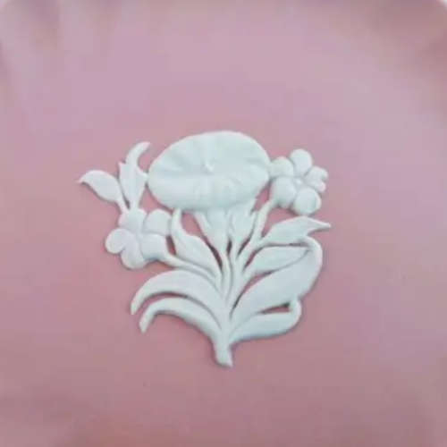 Wedgwood Pink Jasper Round Fluted Dish Plate