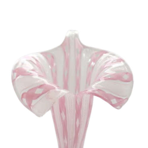 Murano Mid-Century Safaricom Laticino Vase 1940s