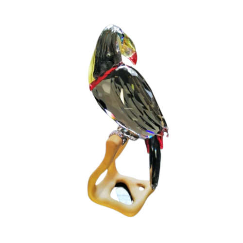 Swarovski Crystal 2006 Paradise Bird Toucan Black Diamond on Stand