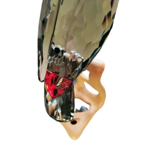 Swarovski Crystal 2006 Paradise Bird Toucan Black Diamond on Stand