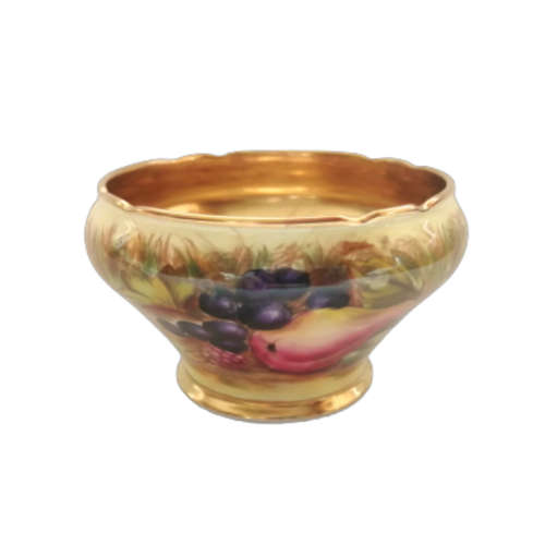 Aynsley `Orchard Gold` Creamer and Open Sugar Bowl Set Signed `D.Jones` stunning 1