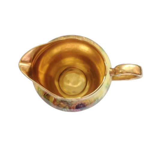 Aynsley `Orchard Gold` Creamer and Open Sugar Bowl Set Signed `D.Jones` stunning 1