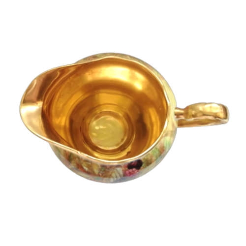Aynsley `Orchard Gold` Creamer and Open Sugar Bowl Set Signed `D.Jones` stunning 2