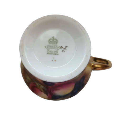 Aynsley `Orchard Gold` Creamer and Open Sugar Bowl Set Signed `D.Jones` stunning 2