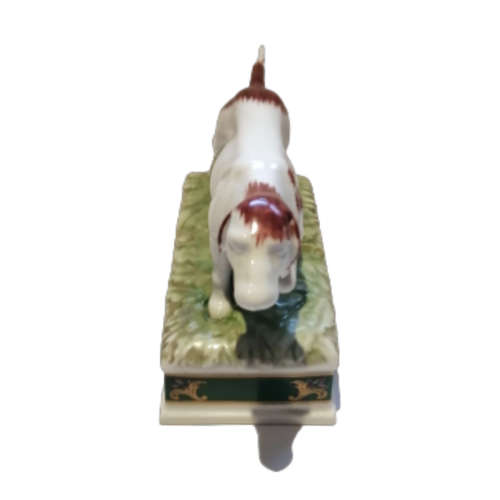 Elizabeth Arden Porcelain Southern Heirloom Lidded Container Setter, Retriever Hunting Dog