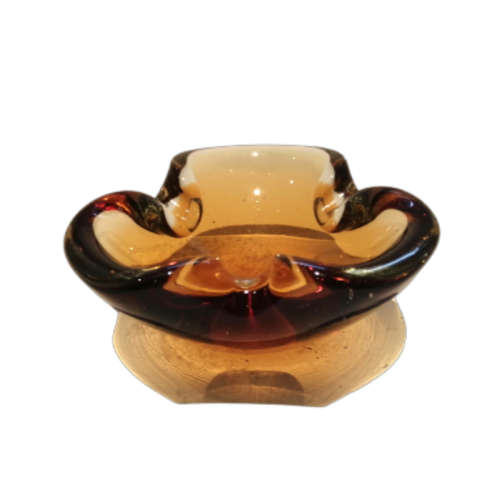 Murano Amber Bowl Sommerso blended colours