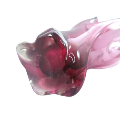 Murano Stunning Pink  heavy tall vase