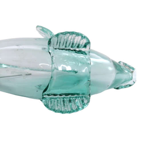 Large Blue Blown Glass Koi Fish