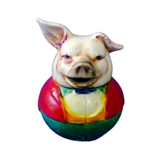 Marutomoware Rare Miniature Pig Toby Jug