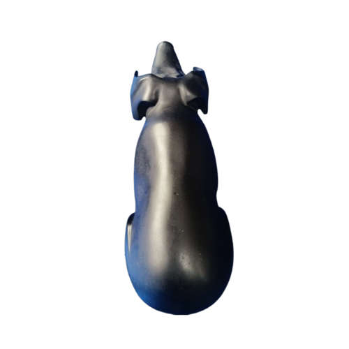 Large Solid Black Slate Pig