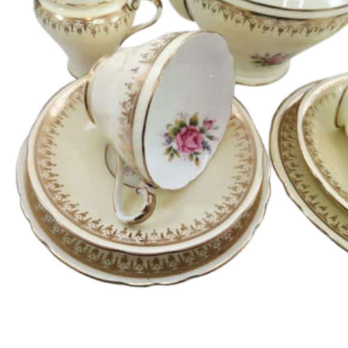 Aynsley Superb Two Setting Tea Set With Tea Pot
