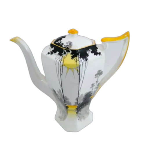 Shelley Queen Anne Sunrise And Flowers Tea Set Pattern Number 11691c 1929
