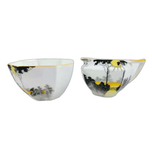 Shelley Queen Anne Sunrise And Flowers Tea Set Pattern Number 11691c 1929